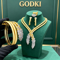 T436A Vente en gros usine, Nouveauté : Ensemble de bijoux 4 pièces pour femme, exquis, style africain, motif floral, idéal pour mariage et rendez-vous, dernière collection