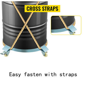 Chariot roulant d'usine mobile et chariot mobile de tambour d'huile rond en acier - Product Image 4