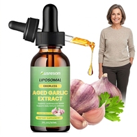VitaSpring OEM Extrait d'ail vieilli en gouttes liquides, Complément alimentaire pour le soutien immunitaire, Naturel, Marque privée, Gouttes d'extrait d'ail vieilli biologique