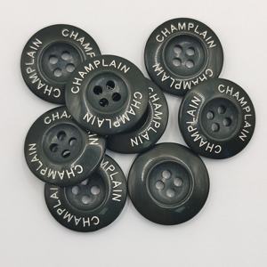 راتنج مخصص البلاستيك Flatback عالية الجودة الأزياء المستدامة أزرار الملابس 4 حفرة - Product Image 2