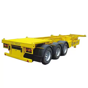 Semirremolque de Plataforma Plana con Chasis Portacontenedores de 3 Ejes, 20/40/45 Pies, en Venta - Product Image 1