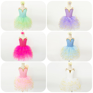 Robe de <span class=keywords><strong>Princesse</strong></span> P0002 Filles Costumes de Danse Tutu de Ballet Romantique Robe de <span class=keywords><strong>Princesse</strong></span> Vêtement de Scène Costume de Ballet - Product Image 3