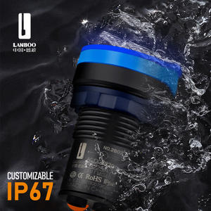 LANBOO 22SA1Z1 Lampada Indicatrice di Segnale Impermeabile a Connessione Rapida, LED 12V 24V <span class=keywords><strong>220V</strong></span> Rosso Verde Blu Giallo - Product Image 4