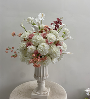 M-FB133 Boule de fleurs personnalisée en roses et lys Calla, centres de table de mariage faits à la main, décorations haut de gamme pour la Saint-Pasqua, Noël, le Nouvel An