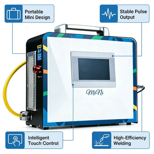 Macchina Portatile di Alta Precisione 600W 1000W <span class=keywords><strong>2</strong></span> in 1 per Saldatura e Taglio Laser a Impulsi di Metallo, Acciaio Inossidabile e Alluminio - Product Image 3