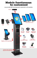 Kiosque tactile de terminal d'affichage publicitaire de paiement de vente au détail intelligent de 23.6 pouces pour le paiement au détail