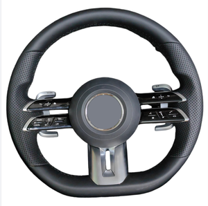 Volant de direction en cuir personnalisé pour Mercedes Benz C E S GLC GLS <span class=keywords><strong>GLE</strong></span> S400 S350 W222 W213 W223 W167 W292 Maybach Classe S - Product Image 6