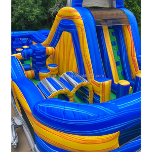 Commercial Outdoor Wet/Dry <strong>Slide</strong> Combo <strong>Inflatable</strong> <strong>Bouncy</strong> Castle Obstacle Course With Pool <strong>Inflatable</strong> Bounce House <strong>Water</strong> <strong>Slide</strong> - Product Image 5