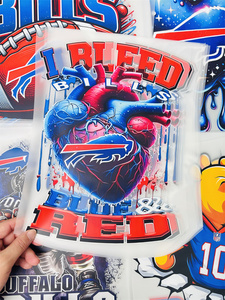 Vinilo Termotransferible Plastisol Personalizado <span class=keywords><strong>de</strong></span> los Buffalo Bills, Impresión DTF, Adhesivo para Camisetas, Impresión Termotransferible Duradera - Product Image 3