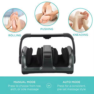 Máquina de masaje de pies de relajación al por mayor pantorrilla tobillo brazo Shiatsu compresión de aire vibratorio masajeador de pies rodante con calor - Product Image 3