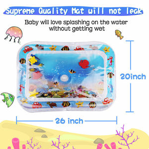 Tummy Time Mat <span class=keywords><strong>Tapis</strong></span> d'<span class=keywords><strong>eau</strong></span> <span class=keywords><strong>sensoriel</strong></span> pour bébés, excellente idée de cadeau pour bébé <span class=keywords><strong>Tapis</strong></span> de jeu gonflable pour bébé - Product Image 5