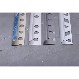 Tile Edging Manufacturer Stone Sculpture Semicircle Corner Plywood Aluminum Edge Trim With Holes Corner Pvc Ceramic Tile Trim