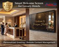 Pantalla Digital LCD de Señalización para Montaje en Pared Kineone, Pantalla de Bienvenida Inteligente, Reproductor de Publicidad para Recepción de Hotel