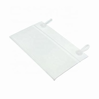 Porte-étiquette suspendu au détail personnalisé en usine porte-étiquette en plastique Transparent en plastique Pvc étagère suspendue bande de données pour étagères