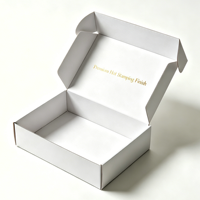 Boîtes d'expédition rigides personnalisées avec logo imprimé en feuille d'or écologiques pour une expérience d'expédition de luxe en e-commerce