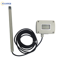 Sensor Kecepatan Udara Industri IVANPER AF410 Pengukur Aliran Udara Probe Kecepatan Angin Saluran IP65