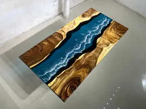 Di alta qualità all'ingrosso salotto tavolo da ufficio <span class=keywords><strong>plexiglass</strong></span> stand <span class=keywords><strong>per</strong></span> resina epossidica fiume tavolo da pranzo - Product Image 3