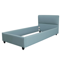 Cama doble tapizada de masaje con cabecero, cama inteligente, tamaño King, superventas