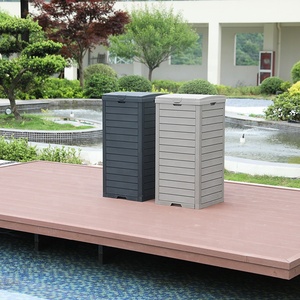 Poubelle à <span class=keywords><strong>compost</strong></span> en plastique de 38 gallons pour patios, cuisines et divertissements en plein air, avec couvercle et <span class=keywords><strong>bac</strong></span> d'égouttement - Product Image 6