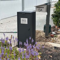 Boîte aux lettres extérieure autoportante en acier galvanisé, étanche, antivol, verrouillable, spacieuse et robuste pour la cour avant