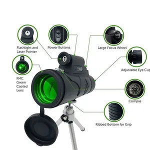 M1250L 12x50 Rutsch festes Design Jagd Leistungs starke Mon okular teleskope mit Laser und Licht passen sich dem Stativ clip an