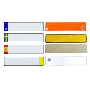 <span class=keywords><strong>Targa</strong></span> Automobilistica in Alluminio Goffrato Stile Europeo - Product Image 6