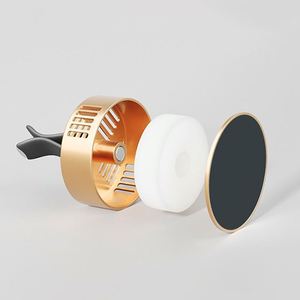 Diffuseur de parfum magnétique en aluminium massif de luxe longue durée pour voiture, clip de ventilation pour voiture - Product Image 1