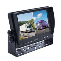 Moniteur de stationnement pour voiture de 7 pouces, rétroviseur avec écran partagé, entrées AHD (1080P/720P)/CVBS, écran LCD IPS, résolution 1024*600