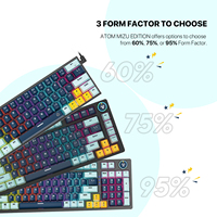 FANTECH MK874v2 Harga Terjangkau Keyboard Mekanik 63 Tombol 60% dengan Lampu RGB dan Switch Biru yang Dapat Diganti untuk Gaming PC