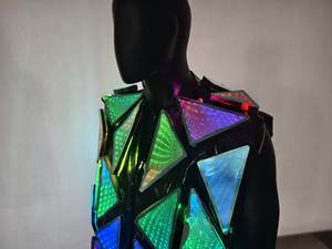 Costume de scène miroir color-block personnalisé pour homme, idéal pour Noël, Halloween, <span class=keywords><strong>mariage</strong></span>, spectacle de bar - Product Image 2