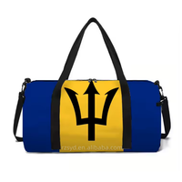 Sac de sport et de voyage grande capacité, sac de week-end, sac de voyage enroulable, sac d'identité patriotique, motif drapeau des Îles Vierges des États-Unis, nouveau, personnalisé