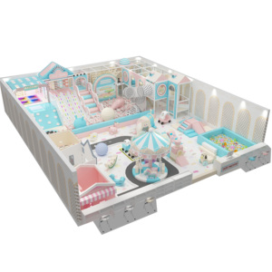 Nouvel équipement de terrain de jeu intérieur pour enfants, design professionnel, thème macaron, piscine à balles, avec toboggan - Product Image 5