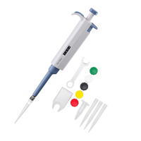 Distributeur de dosage de liquide à micro-pipette numérique autoclavable à volume réglable pour utilisation en laboratoire matière plastique