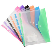 Pochette de classement transparente perforée à 11 trous pour documents, vente en gros