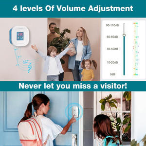 Installation facile directe d'usine <span class=keywords><strong>étanche</strong></span> Ip44 Villa appartement 55 sonneries ABS <span class=keywords><strong>sonnette</strong></span> numérique <span class=keywords><strong>sans</strong></span> <span class=keywords><strong>fil</strong></span> <span class=keywords><strong>longue</strong></span> <span class=keywords><strong>portée</strong></span> - Product Image 5