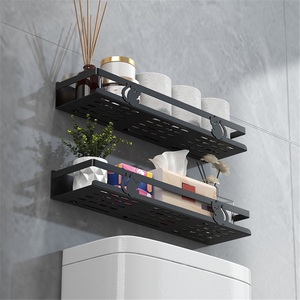 Punch-free Zinc Alloy Corner <b>Shelf</b> Shower Caddy Modern Design Bathroom Toilet Toiletries Storage Racks - Product Image 3