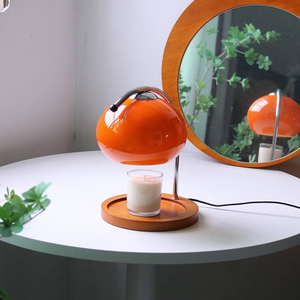 PM Orange Wax Melting <strong>Lamp</strong> Korean Vintage Glass Candle Holder Temperature <strong>Adjustable</strong> Bedroom Glass Atmosphere Decorative <strong>Lamp</strong> - Product Image 1