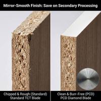 Lame de scie diamantée PCD 350 mm 108T, disque industriel pour le travail du bois, pour mélamine, MDF, stratifiés, ensemble de lames durables haute performance