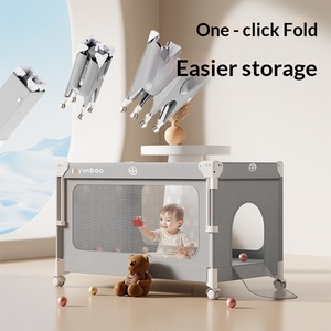 Foldable Baby Crib with Rocking Cradle and Diaper Changing <b>Table</b>, <b>Portable</b> Convertible Design for Newborns 0-36 Months - Product Image 2
