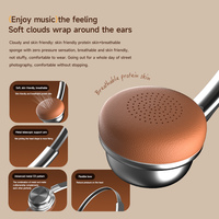 Casque sans fil rétro style vintage avec micro intégré, ajustement confortable, port Type-C pour musique et appels