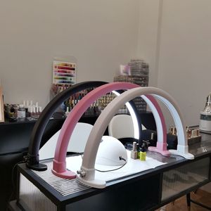 <span class=keywords><strong>Lampe</strong></span> de bureau LED grande taille 48W avec logo personnalisé, forme demi-lune, support lumineux, <span class=keywords><strong>lampe</strong></span> <span class=keywords><strong>UV</strong></span> de remplissage de 30 pouces pour salon de manucure - Product Image 5