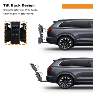<span class=keywords><strong>Porte</strong></span>-vélos de remorquage pour voiture, en aluminium et en fer, verrouillable, monté à l'arrière de la voiture - Product Image 5