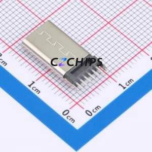 TYPE-C 6P LCH15.0 108 USB Connector Through hole Component (THT) Connector Type-C Female Through Hole 6P - Product Image 2