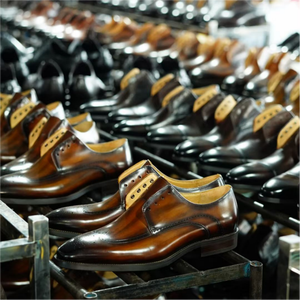 Chaussures habillées Oxford <span class=keywords><strong>pour</strong></span> hommes en cuir véritable noir, faites à la main, antidérapantes, à lacets, <span class=keywords><strong>pour</strong></span> le printemps, l'été et les mariages - Product Image 5
