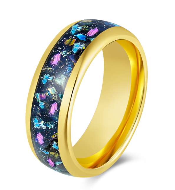 Pietra marina dorata da 8 mm