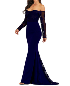 Abiti da ballo a sirena con spalle lunghe 2025 - Product Image 2