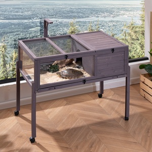 Nid pour petits animaux de compagnie, directement de l'usine, en bois, pour serpent, lézard, gecko, tortue, détachable, pour intérieur et extérieur, solide, pour reptiles - Product Image 6