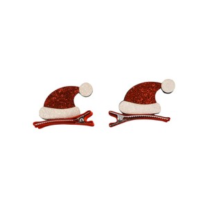 Xmas Đảng Tóc Phụ Kiện 2Pcs <span class=keywords><strong>Mini</strong></span> Giáng Sinh Santa <span class=keywords><strong>Hat</strong></span> Tóc <span class=keywords><strong>Clip</strong></span> Kẹp Tóc Xmas Tóc Barrettes Kỳ Nghỉ Alligator <span class=keywords><strong>Clip</strong></span> - Product Image 1
