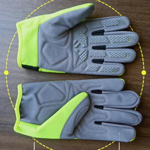 قفازات ميكانيكية متينة من WESKOS مع واقيات مفاصل TPR، عاكسة للضوء، مقاومة للماء، مانعة للانزلاق، متوافقة مع شاشات اللمس، للاستخدام الخارجي - Product Image 1