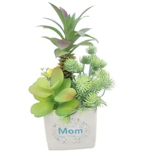 JF DIY tanaman Bonsai, hiasan rumah manis, bunga Bonsai, simulasi buatan plastik, hadiah untuk ibu
